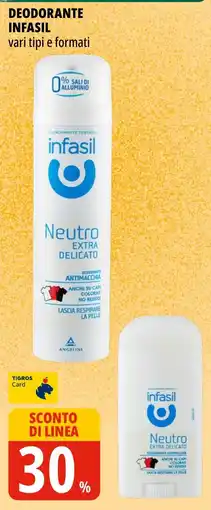 Tigros Deodorante infasil Neutro Extra Delicato offerta