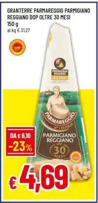 Famila GRANTERRE PARMAREGGIO PARMIGIANO REGGIANO DOP OLTRE 30 MESI offerta