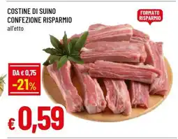 Famila Costine di suino confezione risparmio offerta