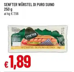 Famila SENFTER WÜRSTEL DI PURO SUINO offerta