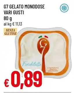 Famila G7 GELATO MONODOSE VARI GUSTI offerta