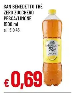 Famila SAN BENEDETTO THÈ ZERO ZUCCHERO PESCA/LIMONE offerta