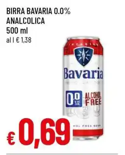 Famila BIRRA BAVARIA 0.0% ANALCOLICA offerta