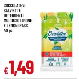Famila COCCOLATEVI SALVIETTE DETERGENTI MULTIUSO LIMONE E LEMONGRASS offerta