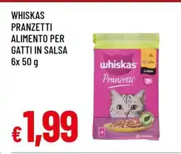 Famila WHISKAS PRANZETTI ALIMENTO PER GATTI IN SALSA offerta