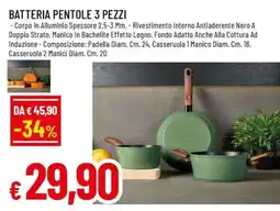Famila BATTERIA PENTOLE 3 PEZZI offerta