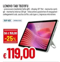 Famila Lenovo TAB TB311FU offerta