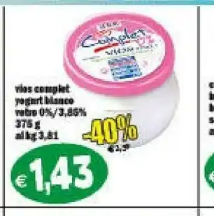 Il Castoro Supermercati Vios complet yogurt offerta