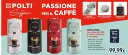 Unieuro Polti Coffea Macchina da caffè a cialde moderna e compatta offerta