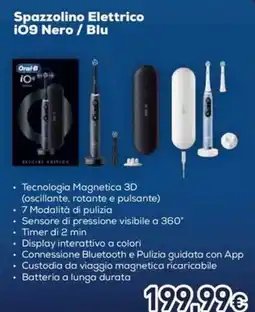 Unieuro Spazzolino Elettrico iO9 Nero / Blu offerta