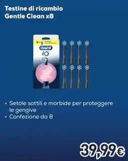 Unieuro Oral B Testine di ricambio Gentle Clean offerta