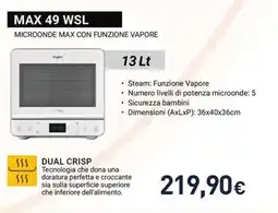 Unieuro Microonde Max con funzione vapore offerta