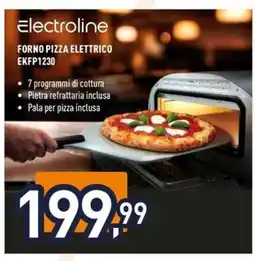 Unieuro Electroline forno pizza elettrico offerta