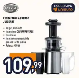 Unieuro Estrattore a freddo Juiceart offerta
