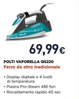 Unieuro Polti vaporella qs220 ferro da stiro tradizionale offerta