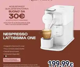 Unieuro Nespresso Lattissima One offerta
