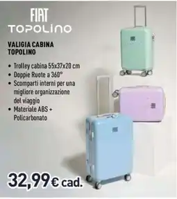 Unieuro Fiat Valigia Cabina Topolino offerta