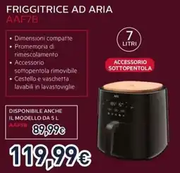 Unieuro Friggitrice ad aria AAF7B offerta