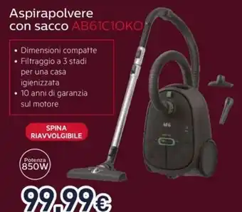 Unieuro Aspirapolvere con sacco AB61C1OKO offerta