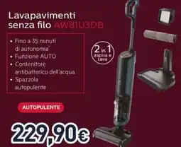 Unieuro Lavapavimenti senza filo AW81U3DB offerta