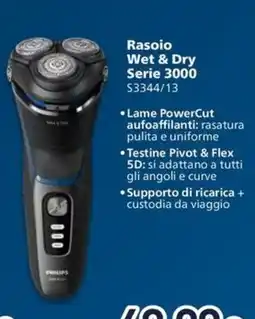 Unieuro Rasoio Wet & Dry Serie 3000 Philips offerta