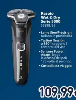 Unieuro Rasoio Wet & Dry Serie 5000 offerta