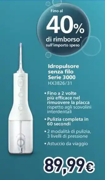 Idropulsore senza filo Serie 3000