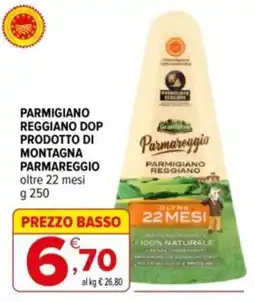 Iperal Parmareggio Parmigiano Reggiano offerta