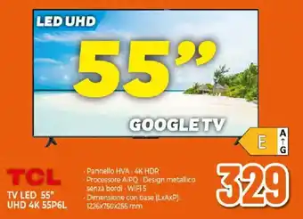 TCL TV LED 55" UHD 4K 55P6L