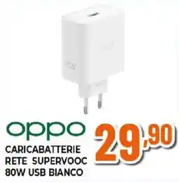 Ipercoop Oppo caricabatterie rete supervooc 80w usb bianco offerta