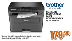 Ipercoop Brother stampante multifunzione laser monocromatica DCP-L2627DW offerta
