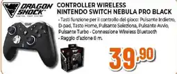 Ipercoop Controller wireless Nintendo Switch Nebula Pro Black Dragon Shock offerta