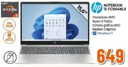 Ipercoop HP Notebook 15-FC1004NLX offerta