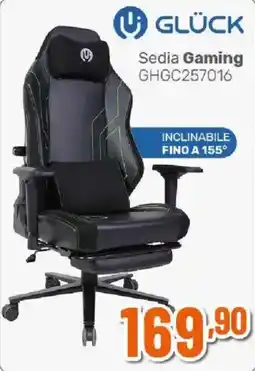 Ipercoop Sedia Gaming Glück offerta