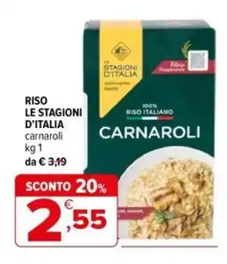 Iperal Riso le stagioni d'italia carnaroli offerta