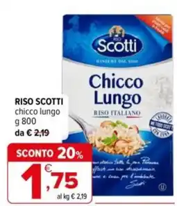 Iperal Riso Scotti chicco lungo offerta