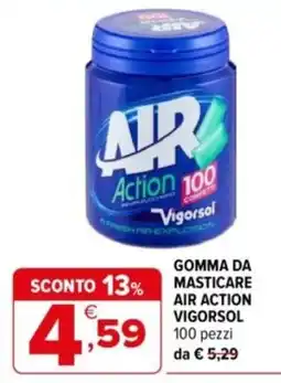 Iperal Gomma da masticare Air Action Vigorsol offerta