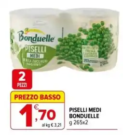 Iperal Piselli medi Bonduelle offerta