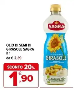 Iperal Olio di semi di girasole Sagra offerta