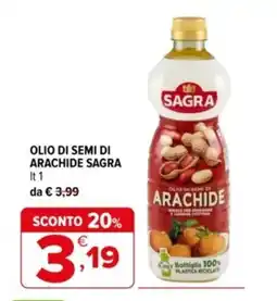 Iperal Olio di semi di arachide Sagra offerta