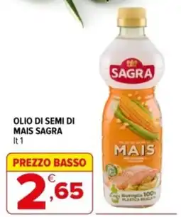 Iperal Olio di semi di mais Sagra offerta