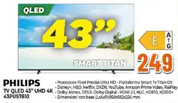 Ipercoop Philips TV QLED 43" UHD 4K offerta
