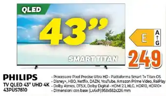 Philips TV QLED 43" UHD 4K