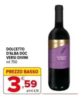Iperal Dolcetto d'Alba Doc Versi Divini offerta