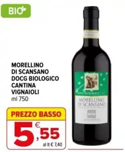 Iperal Morellino di Scansano DOCG Biologico Cantina Vignaioli offerta