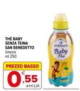 Iperal Thè baby senza teina San Benedetto offerta