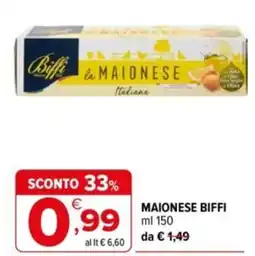 Iperal Maionese Biffi offerta