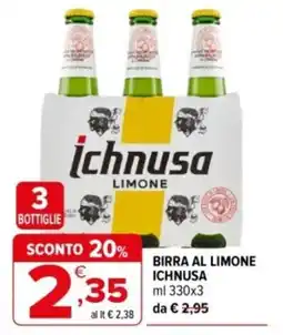 Iperal Birra al limone Ichnusa offerta