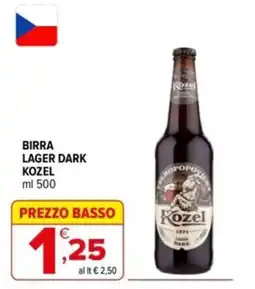 Iperal Birra Lager Dark Kozel offerta