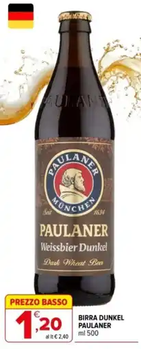 Iperal Birra dunkel Paulaner offerta